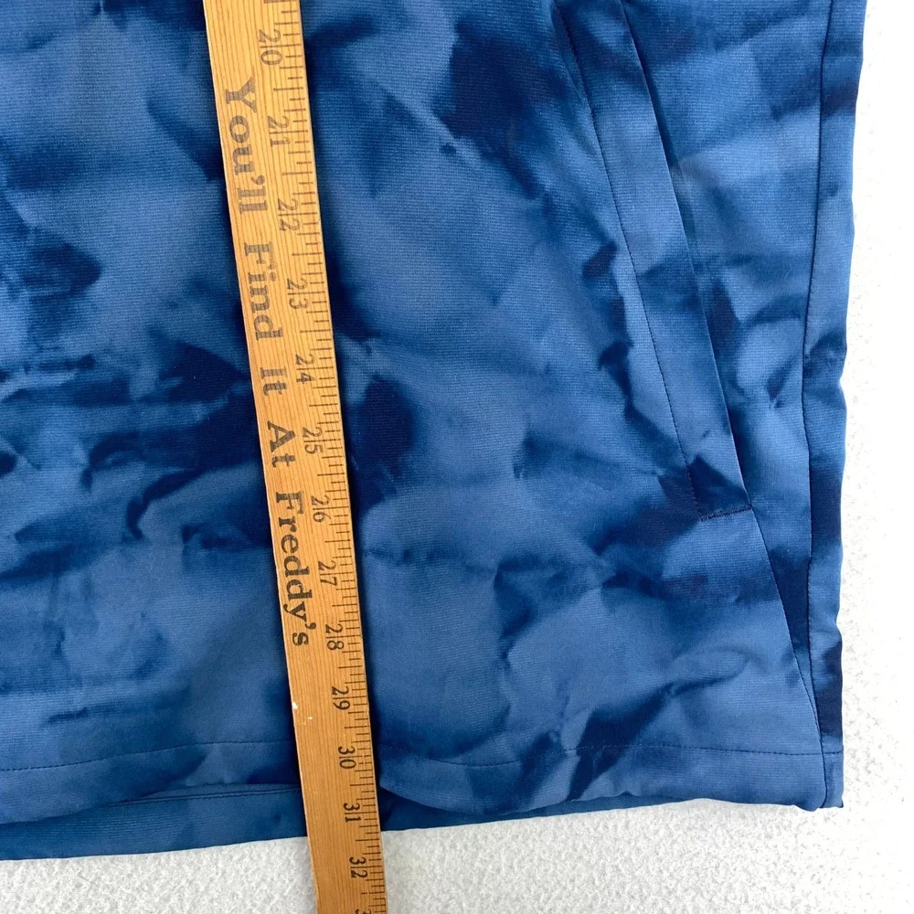 Adidas USA Golf Vest‎ Mens XL Blue 1/4 Zip Performance Pullover Jacket Abstract